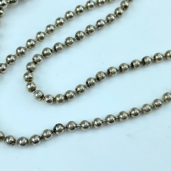 Gucci Dog Tag Pendant Necklace Sterling Silver 925 Made in Italy 22" 31g JR297 - Picture 6 of 9